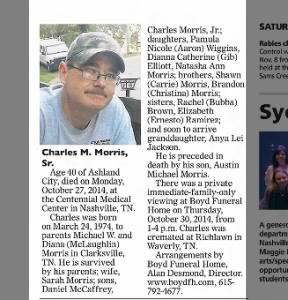 Obituary for Charles M. Morris Sr.