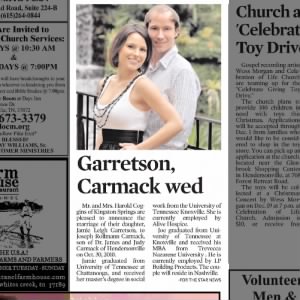 Marriage of Garretson / Carmack